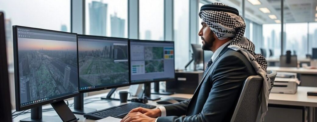 UAE government employee working in official department office