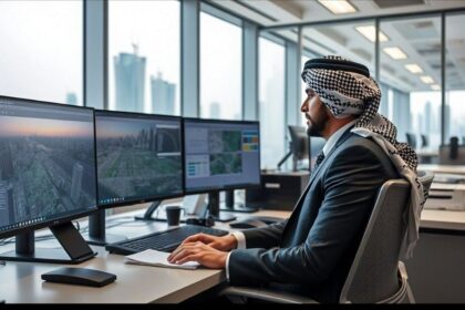 UAE government employee working in official department office