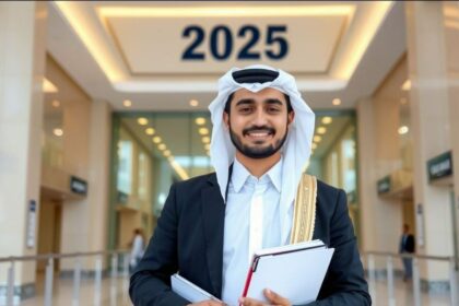 Government employee in UAE holding official documents